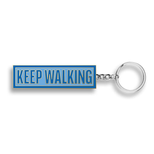 Johnnie Walker "Keep Walking" Blue Keychain