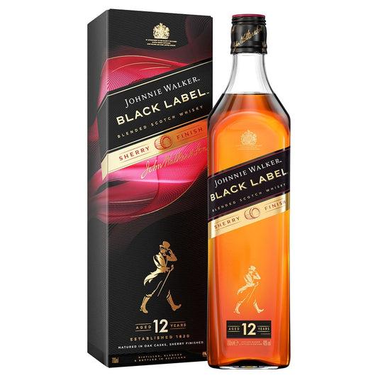 Johnnie Walker Black Label Sherry Finish Blended Scotch Whisky, 70cl