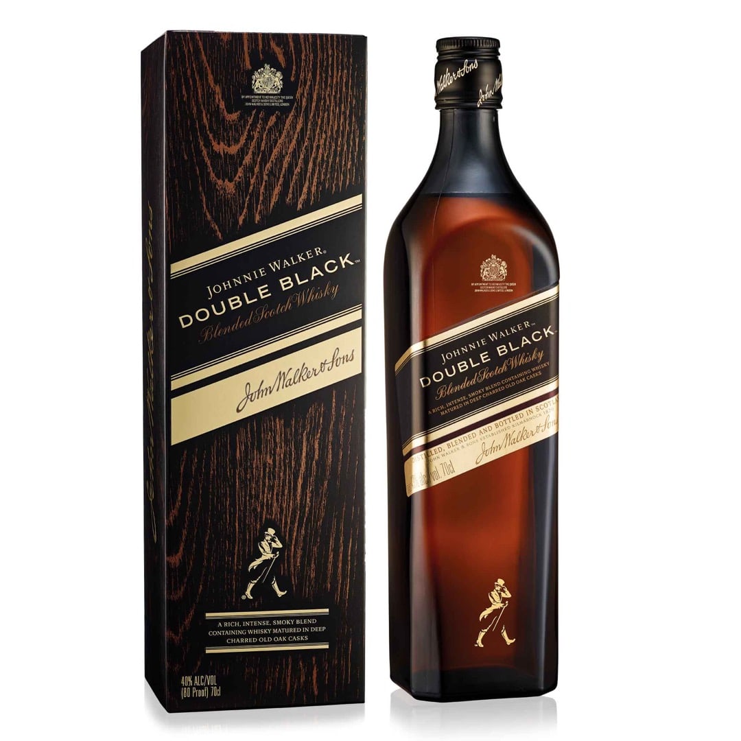 Johnnie Walker Double Black Blended Scotch Whisky, 70cl