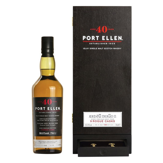 Port Ellen 40 Year Old - 9 Rogue Casks Single Malt Scotch Whisky, 70cl